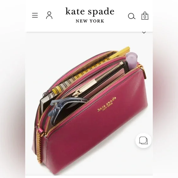 Kate Spade ♠️ Morgan Dual Zip Dome Crossbody - Orchid Pink -lovely bag for day!